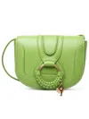 SEE BY CHLOÉ SEE BY CHLOÉ SMALL 'HANA' GREEN LEATHER BAG