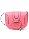 SEE BY CHLOÉ SEE BY CHLOÉ SMALL 'HANA' PINK LEATHER BAG