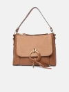 SEE BY CHLOÉ SMALL 'JOAN' CARAMEL LEATHER BAG