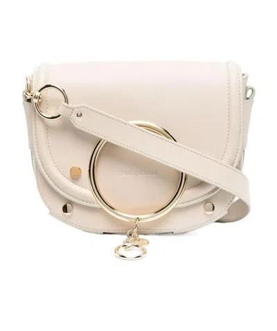 See By Chloé Small Leather Bracelet Bag In Nude
