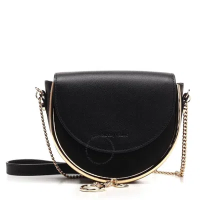See By Chloé See By Chloe Small Leather Mara Shoulder Bag In Black
