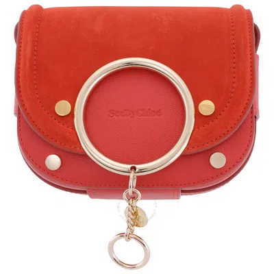 See By Chloé See By Chloe Small Mara Crossbody Bag In Orange