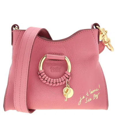 See By Chloé See By Chloe Small Mara Leather Shoulder Bag In Pink