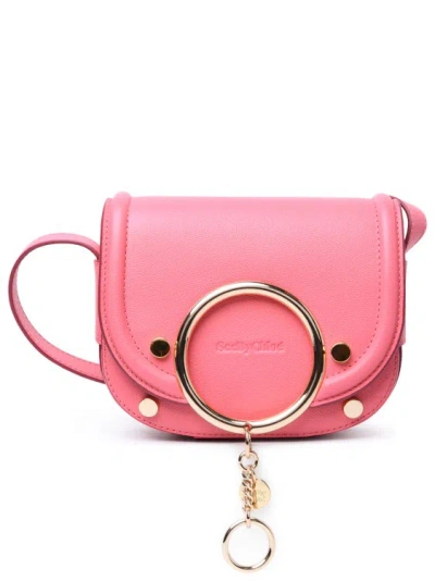 See By Chloé Small 'mara' Pink Cowhide Crossbody Bag