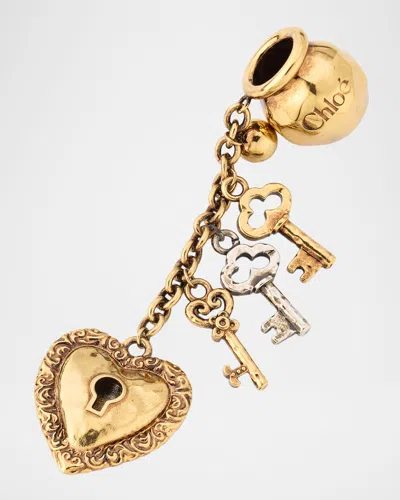See By Chloé Sphere Key Dice Charm In Gold