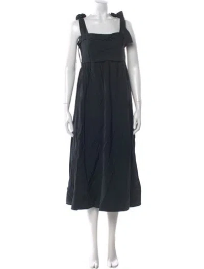 Pre-owned See By Chloé Square Neckline Long Dress In Black