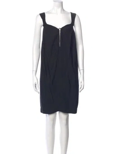 Pre-owned See By Chloé Square Neckline Mini Dress In Blue