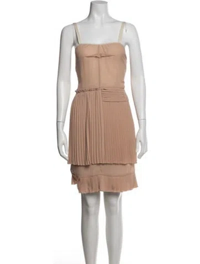 Pre-owned See By Chloé Square Neckline Mini Dress In Neutral