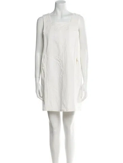Pre-owned See By Chloé Square Neckline Mini Dress In White