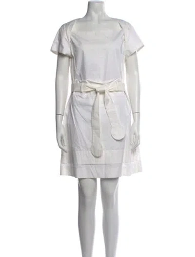 Pre-owned See By Chloé Square Neckline Mini Dress In White