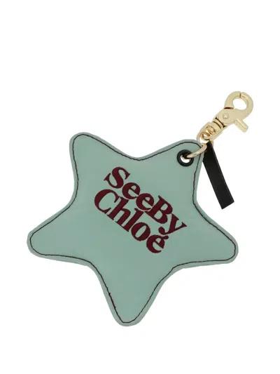 See By Chloé Star-shaped Embroidered Keyring
