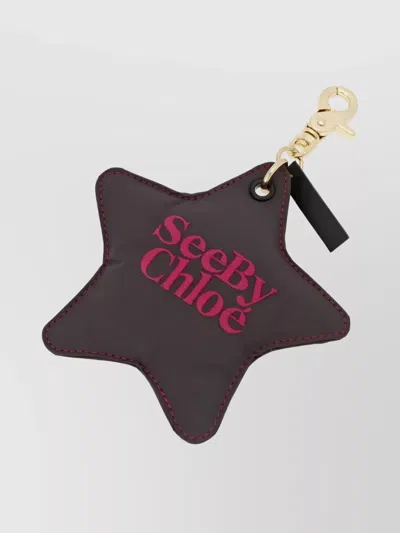 SEE BY CHLOÉ STAR-SHAPED KEY HOLDERS GOLD HARDWARE