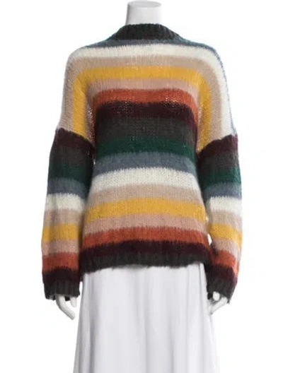 Pre-owned See By Chloé Striped Crew Neck Sweater In Multi