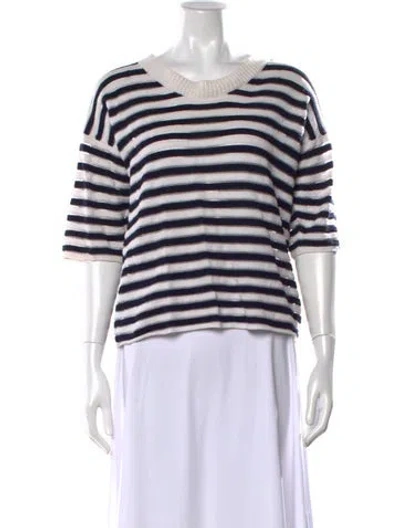 Pre-owned See By Chloé Striped Crew Neck Sweater In Multi