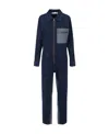 See By Chloé Striped Denim Jumpsuit In Black