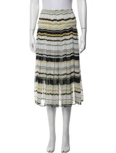 Pre-owned See By Chloé Striped Midi Length Skirt In Multicolor