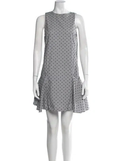 Pre-owned See By Chloé Striped Mini Dress In Black