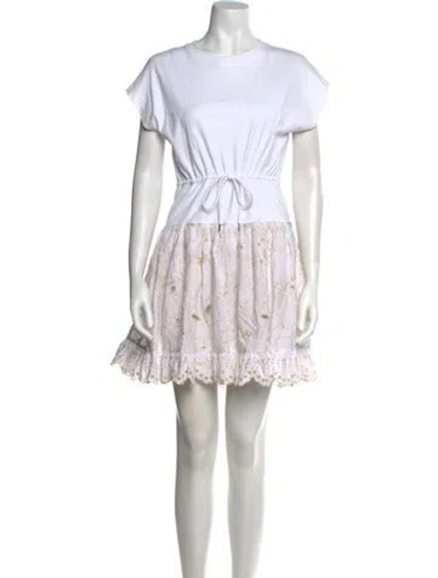 Pre-owned See By Chloé Striped Mini Dress In Neutral