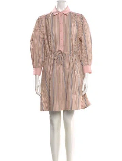 Pre-owned See By Chloé Striped Mini Dress In Pink