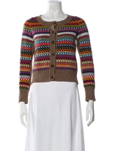 Pre-owned See By Chloé Striped Scoop Neck Sweater In Multi