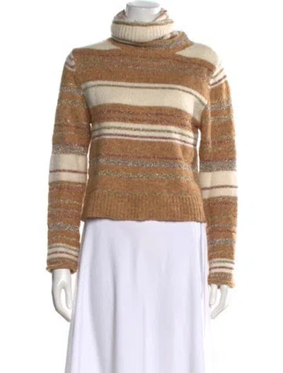 Pre-owned See By Chloé Striped Turtleneck Sweater