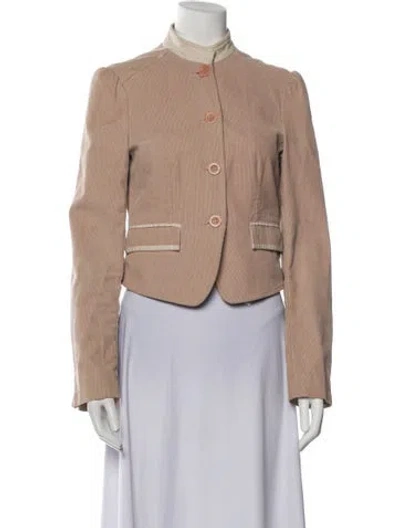 Pre-owned See By Chloé Striped Utility Jacket In Neutral