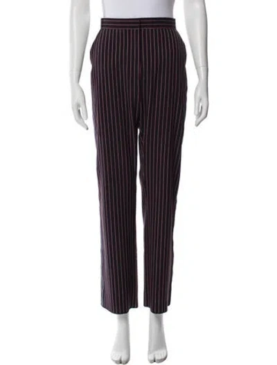 Pre-owned See By Chloé Striped Wide Leg Pants In Blue