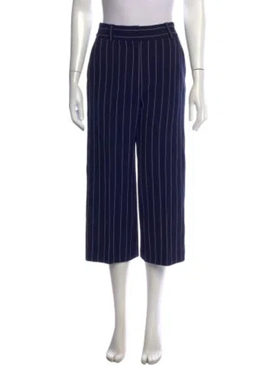 Pre-owned See By Chloé Striped Wide Leg Pants In Blue