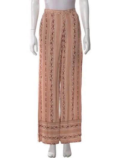 Pre-owned See By Chloé Striped Wide Leg Pants In Pink