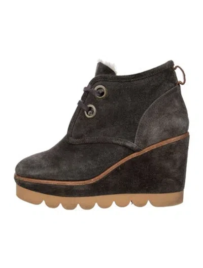Pre-owned See By Chloé Suede Boots In Black