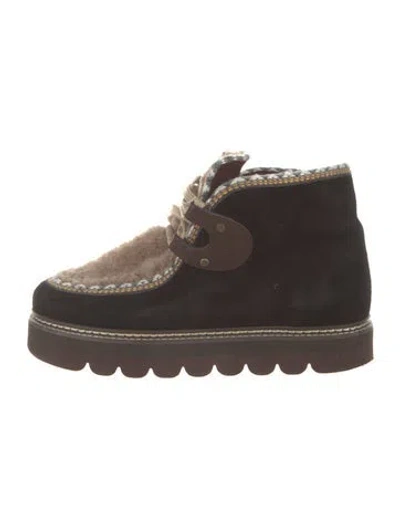 Pre-owned See By Chloé Suede Boots In Black