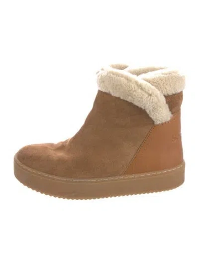 Pre-owned See By Chloé Suede Boots In Brown