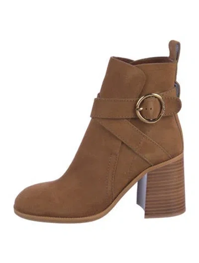 Pre-owned See By Chloé Suede Boots In Brown