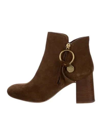 Pre-owned See By Chloé Suede Boots In Brown