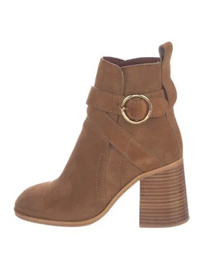 Pre-owned See By Chloé Suede Boots In Brown