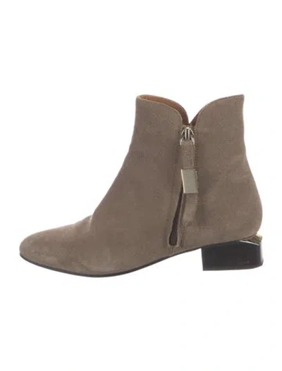 Pre-owned See By Chloé Suede Boots In Green