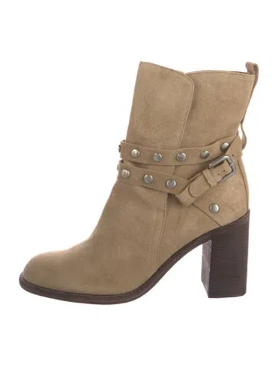 Pre-owned See By Chloé Suede Boots In Neutral