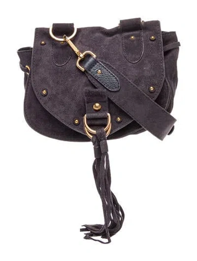 Pre-owned See By Chloé Suede Crossbody Bag In Black