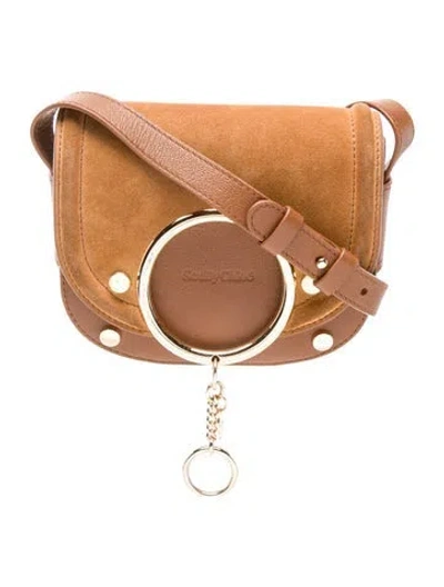 Pre-owned See By Chloé Suede Crossbody Bag In Brown