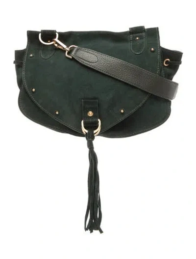 Pre-owned See By Chloé Suede Crossbody Bag In Green