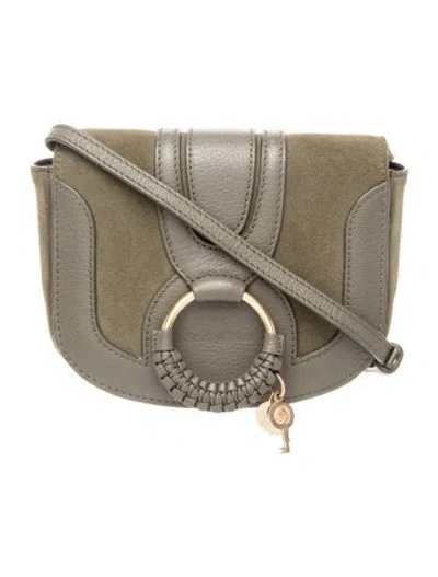 Pre-owned See By Chloé Suede Crossbody Bag In Green