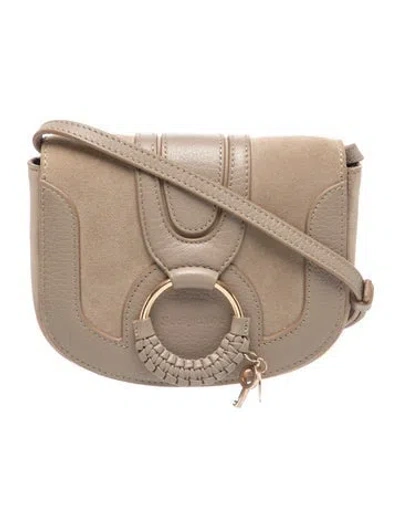 Pre-owned See By Chloé Suede Crossbody Bag In Neutrals