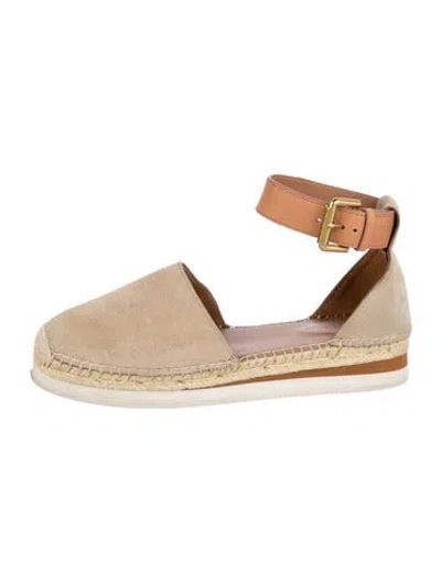 Pre-owned See By Chloé Suede Espadrilles In Multicolor