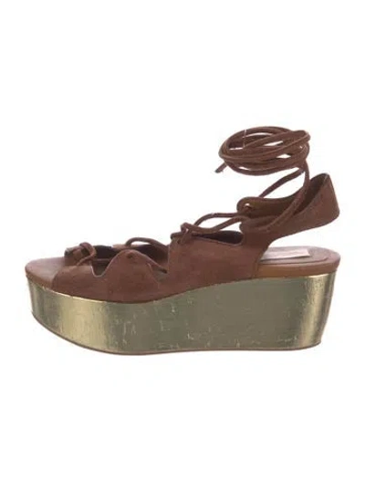 Pre-owned See By Chloé Suede Gladiator Sandals In Multi