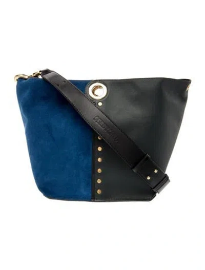 Pre-owned See By Chloé Suede Messenger Bag In Blue