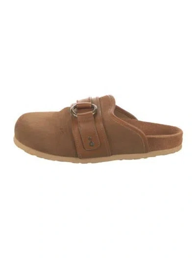 Pre-owned See By Chloé Suede Mules In Brown