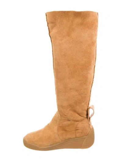 Pre-owned See By Chloé Suede Riding Boots In Brown