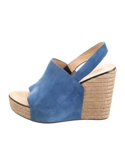 Pre-owned See By Chloé Suede Sandals In Blue