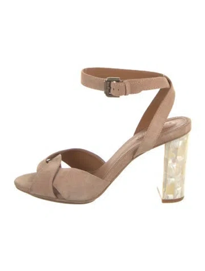 Pre-owned See By Chloé Suede Sandals In Neutral