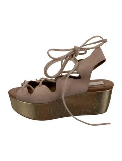 Pre-owned See By Chloé Suede Sandals In Neutrals